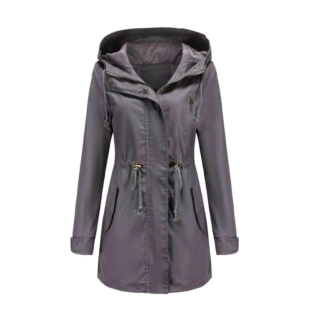 Women’s Cotton Anorak Mid-Length Spring Coat - ZA-Zola
