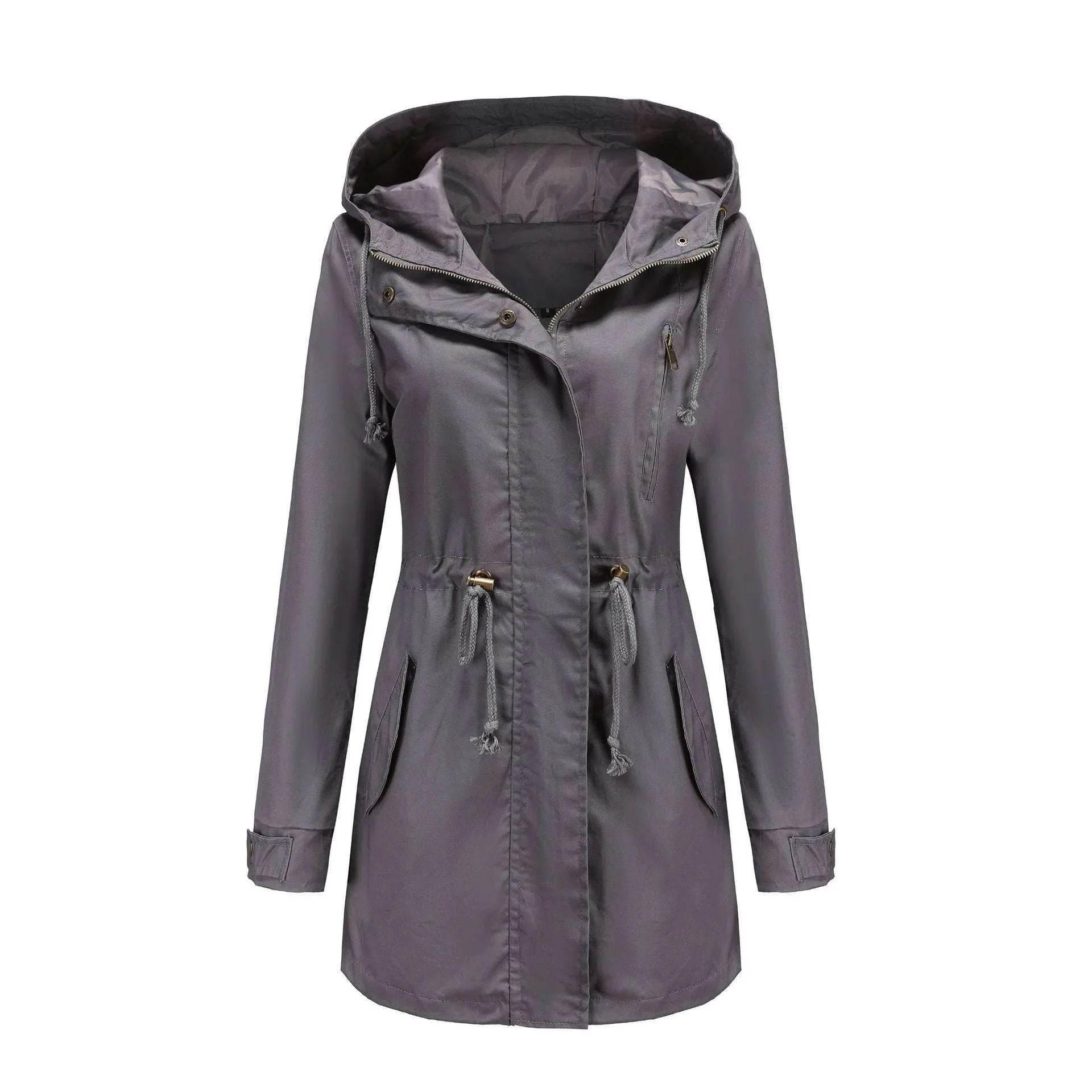 Women’s Cotton Anorak Mid-Length Spring Coat - ZA-Zola