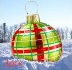 Inflatable Christmas Ornament Ball 60CM Outdoor PVC - ZA-Zola