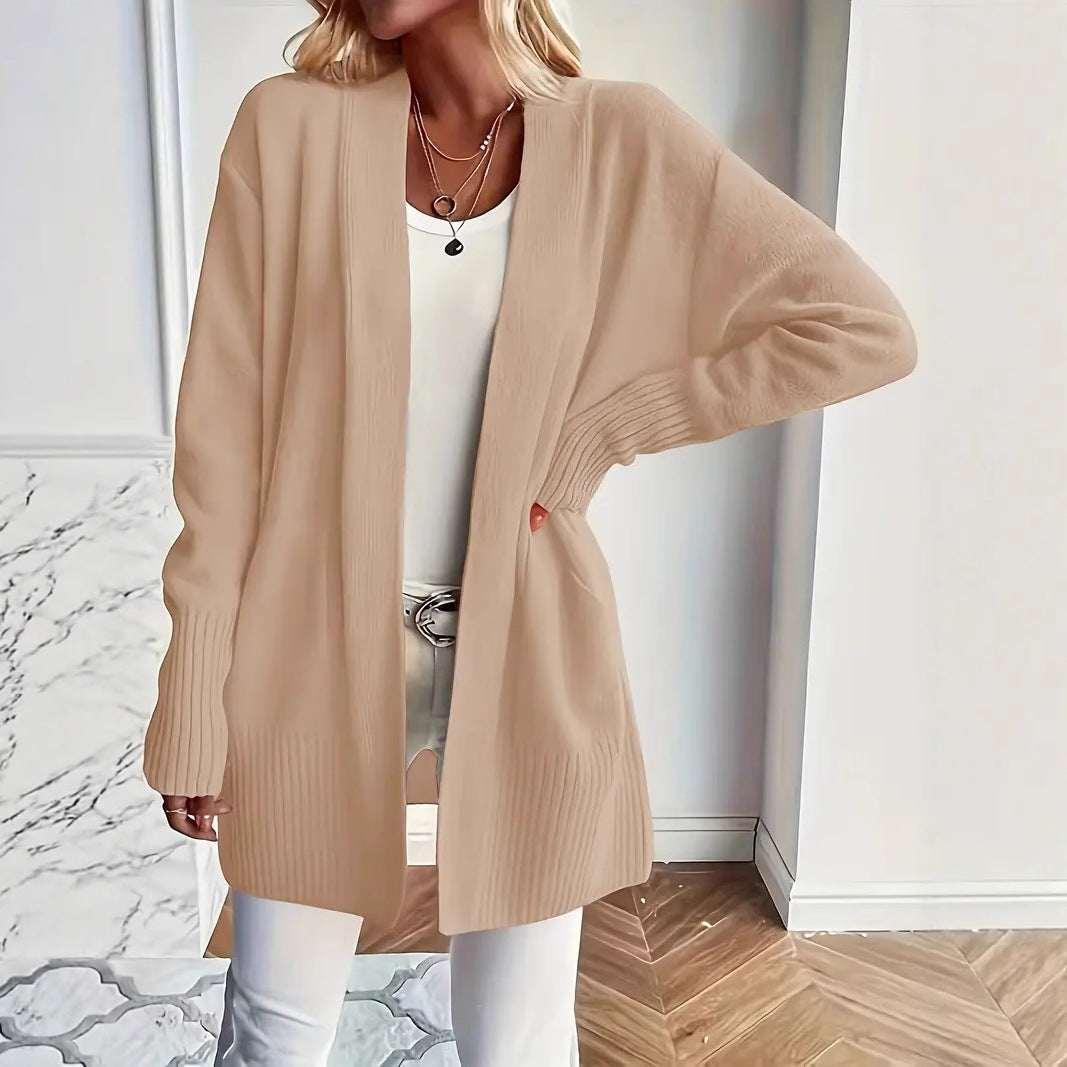 Shawl Sweater with Pockets | Casual Elegant Style - ZA-Zola