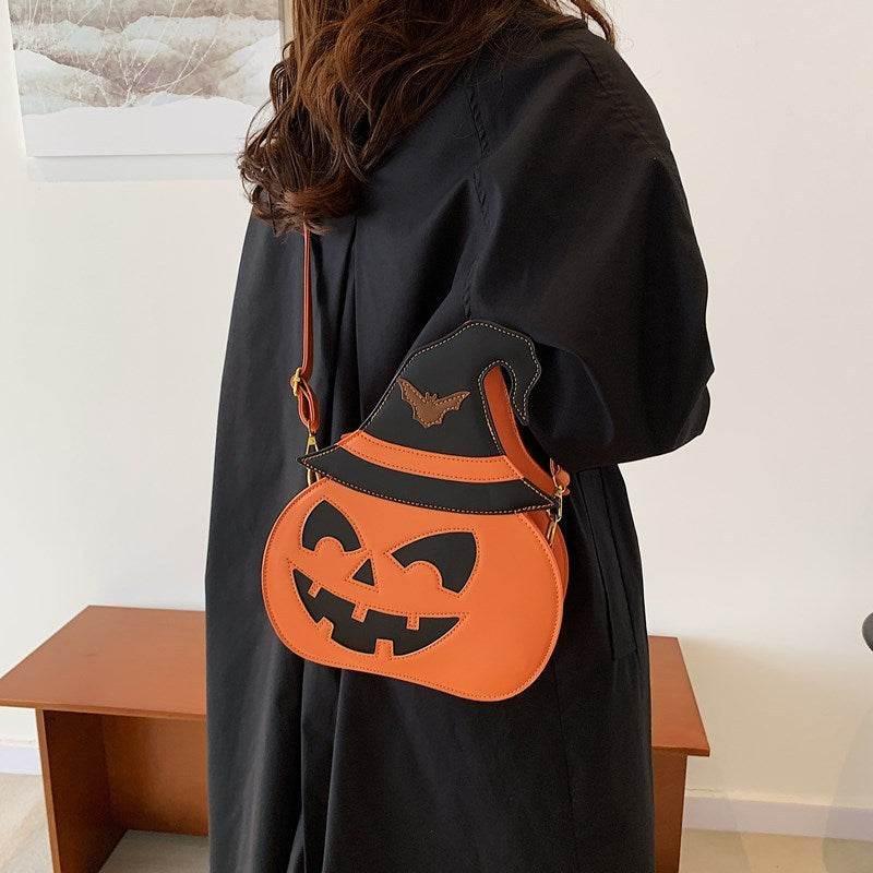 ZA-Zola Halloween Pumpkin Shoulder Messenger Bag - ZA-Zola