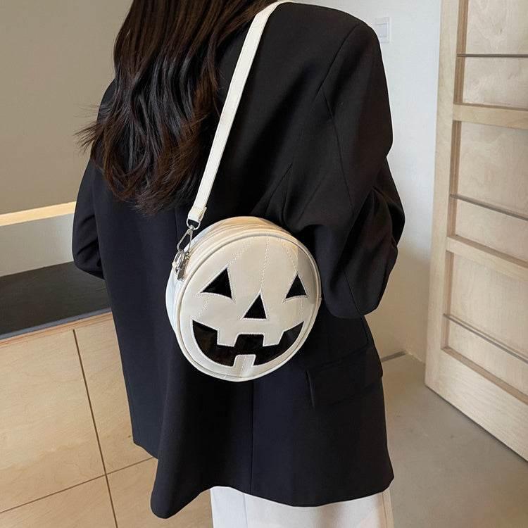 ZA-Zola Halloween Pumpkin Small Round Shoulder Bag - ZA-Zola