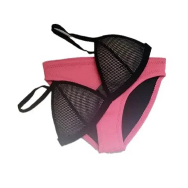 Neoprene Backless Bikini – Quick-Dry Swimwear - ZA-Zola