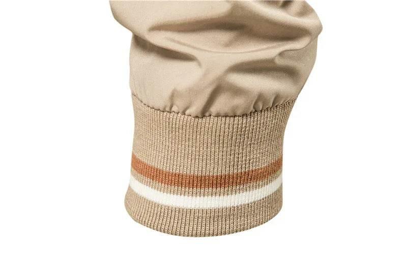 Men's Striped Zip-Up Jacket - Casual Sports Outerwear - ZA-Zola