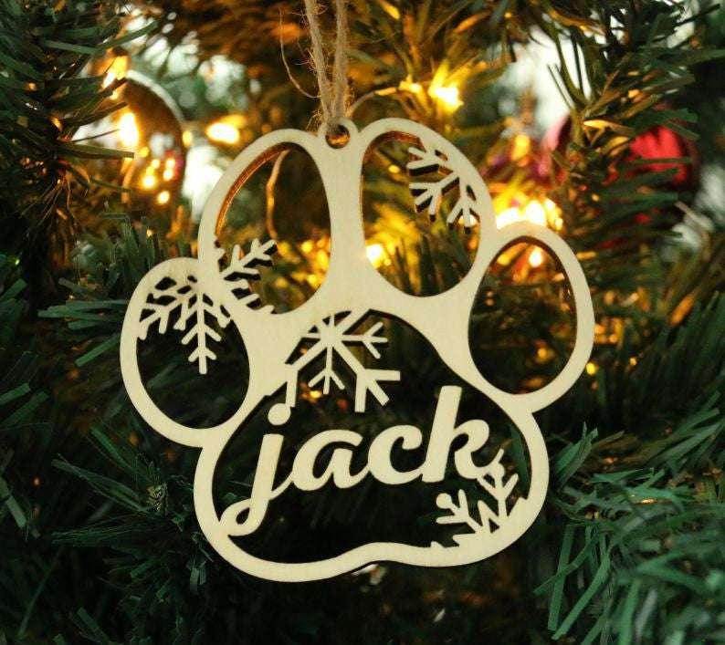 DIY Wooden Pendant - Dog & Cat Paw Decoration - ZA-Zola