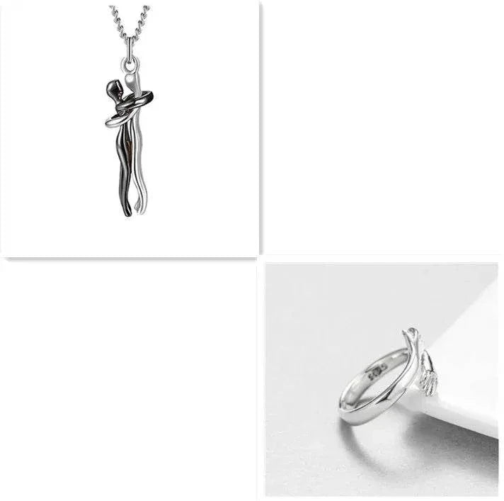 Love Necklace – Hug Clavicle Chain for Couples - ZA-Zola