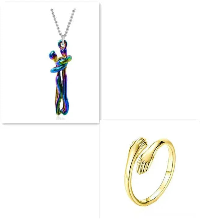 Love Necklace – Hug Clavicle Chain for Couples - ZA-Zola