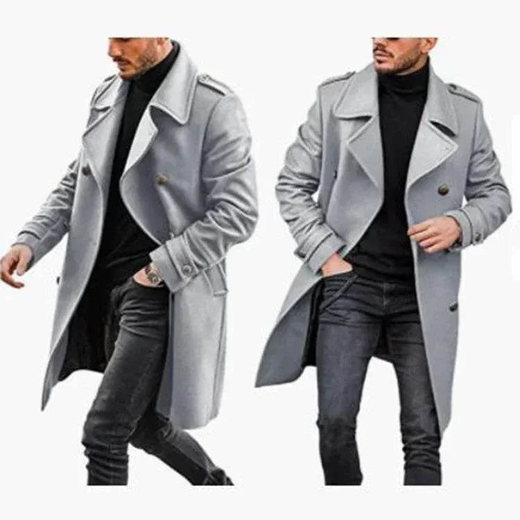 Woolen Men's Winter Coat | Warm Padded Jacket for Youth - ZA-Zola