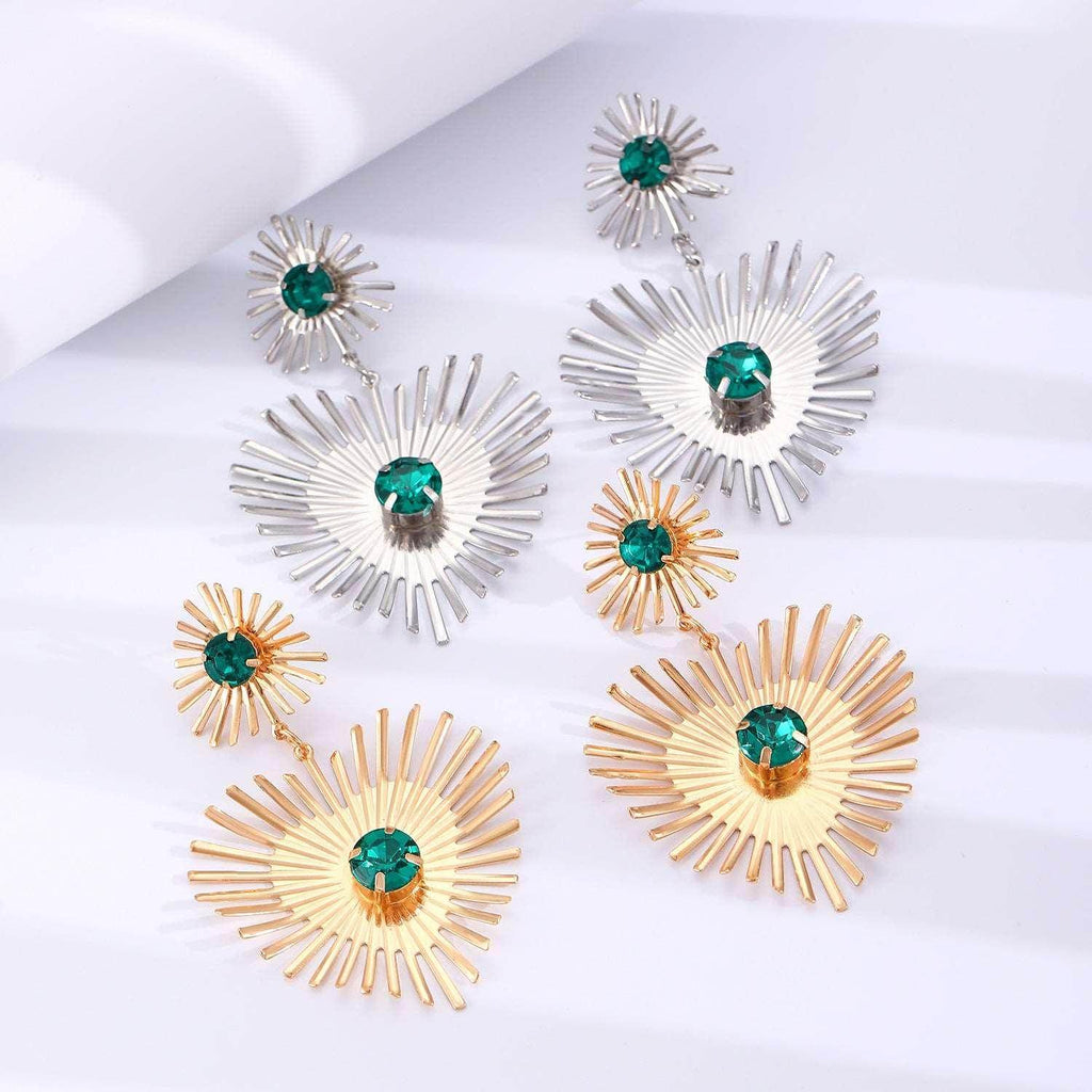 Bohemian Sunflower Heart Earrings - Shop Now! - ZA-Zola