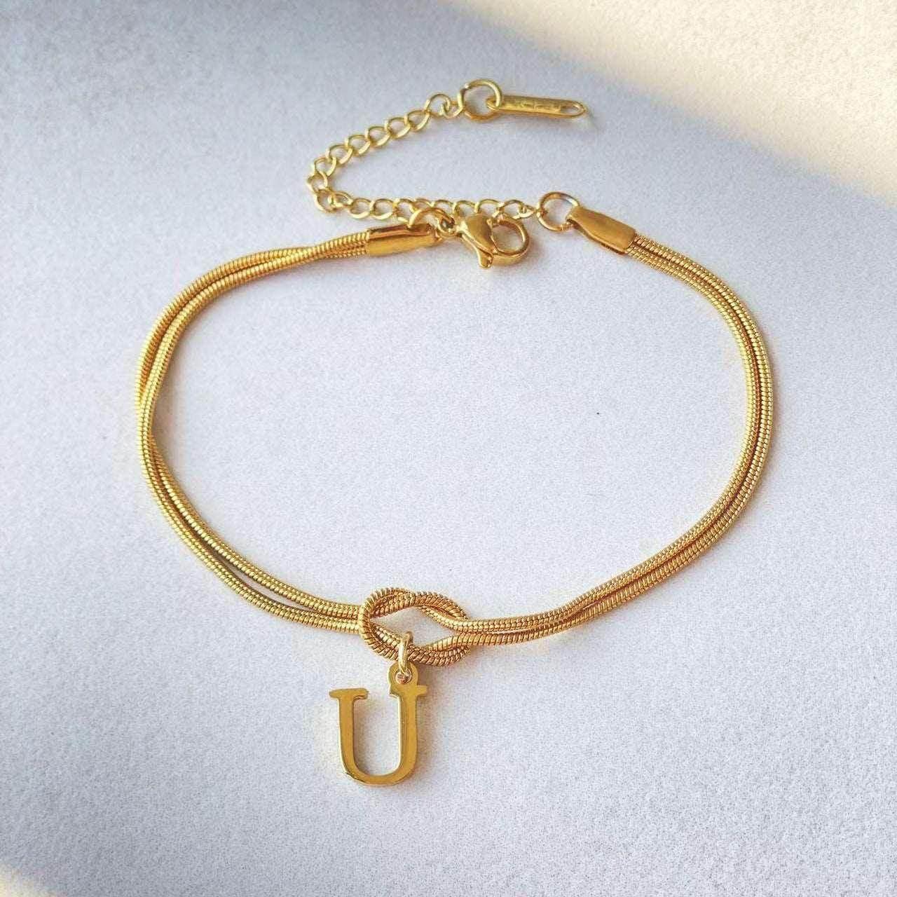 A-Z Love Knot Bracelets | Personalized Jewelry Gift - ZA-Zola
