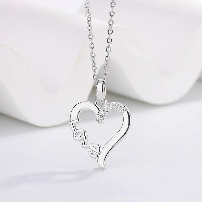 LOVE Titanium Steel Necklace – Stylish Gift for Her - ZA-Zola
