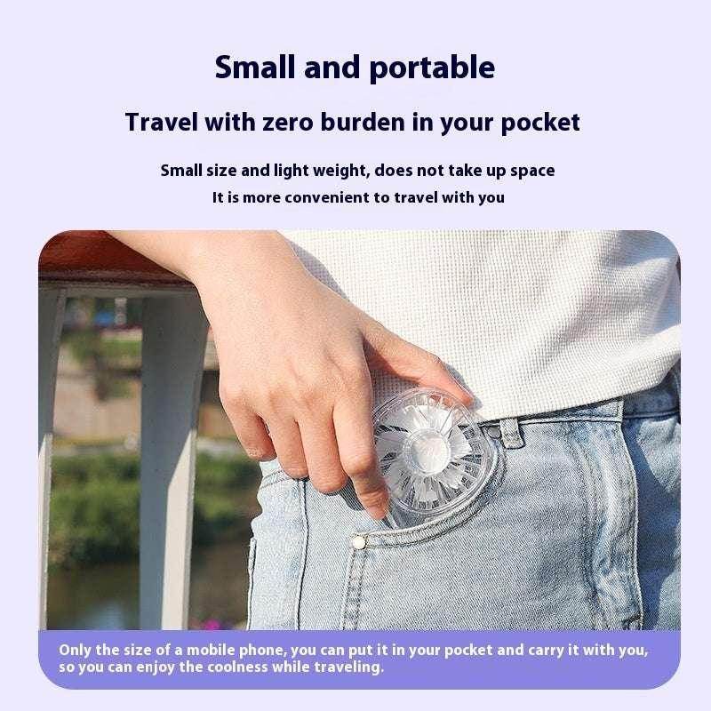Mini Transparent Folding Halter Fan – USB Cool - ZA-Zola