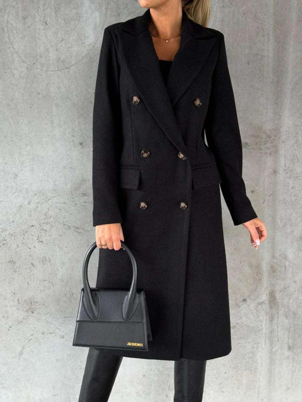 Double Breasted Lapel Coat Women Winter Jacket - ZA-Zola