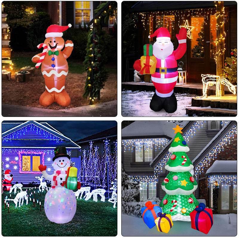 Christmas LED Inflatable Decoration — Santa, Tree & Snowman Yard Decor - ZA-Zola