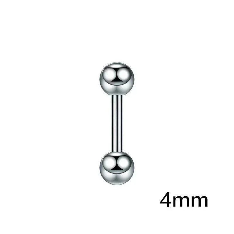 Titanium Steel Double-Sided Ball Stud Earrings – Modern Jewelry - ZA-Zola