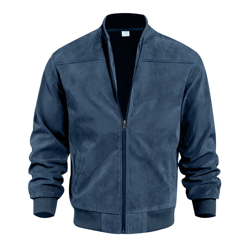 Blue jacket on a white background