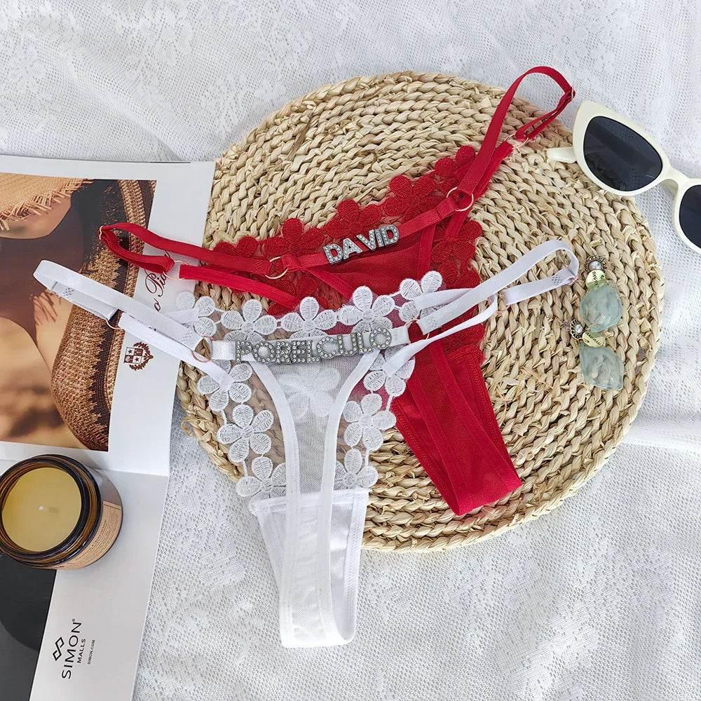 Sweet Embroidery Mesh T-back – Sexy & Breathable Panties - ZA-Zola