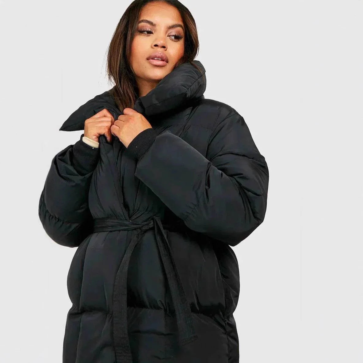Warm and Loose Cotton Coat for Women | Solid Color Street Fashion - ZA-Zola