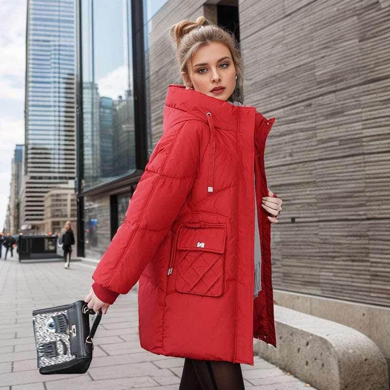 Winter Warm Hooded Coat with Pockets – Cozy & Stylish Jacket | Buy Now! - ZA-Zola