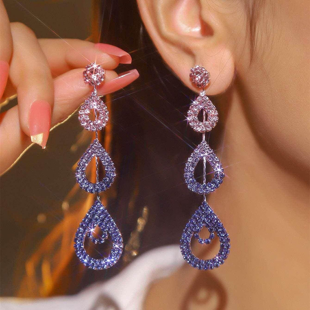 Fashion Rhinestone Long Earrings – Shop Now! - ZA-Zola