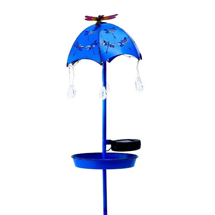 Wrought Iron Solar Bird Feeder Lamp | Garden Lighting - ZA-Zola