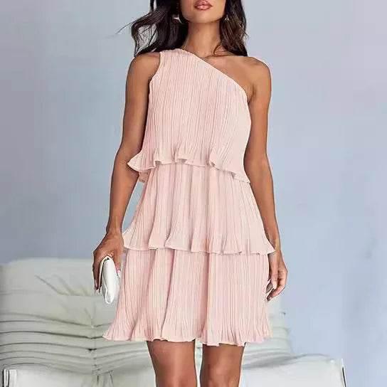Layered Hem Sleeveless Dress – Summer Chic Look - ZA-Zola