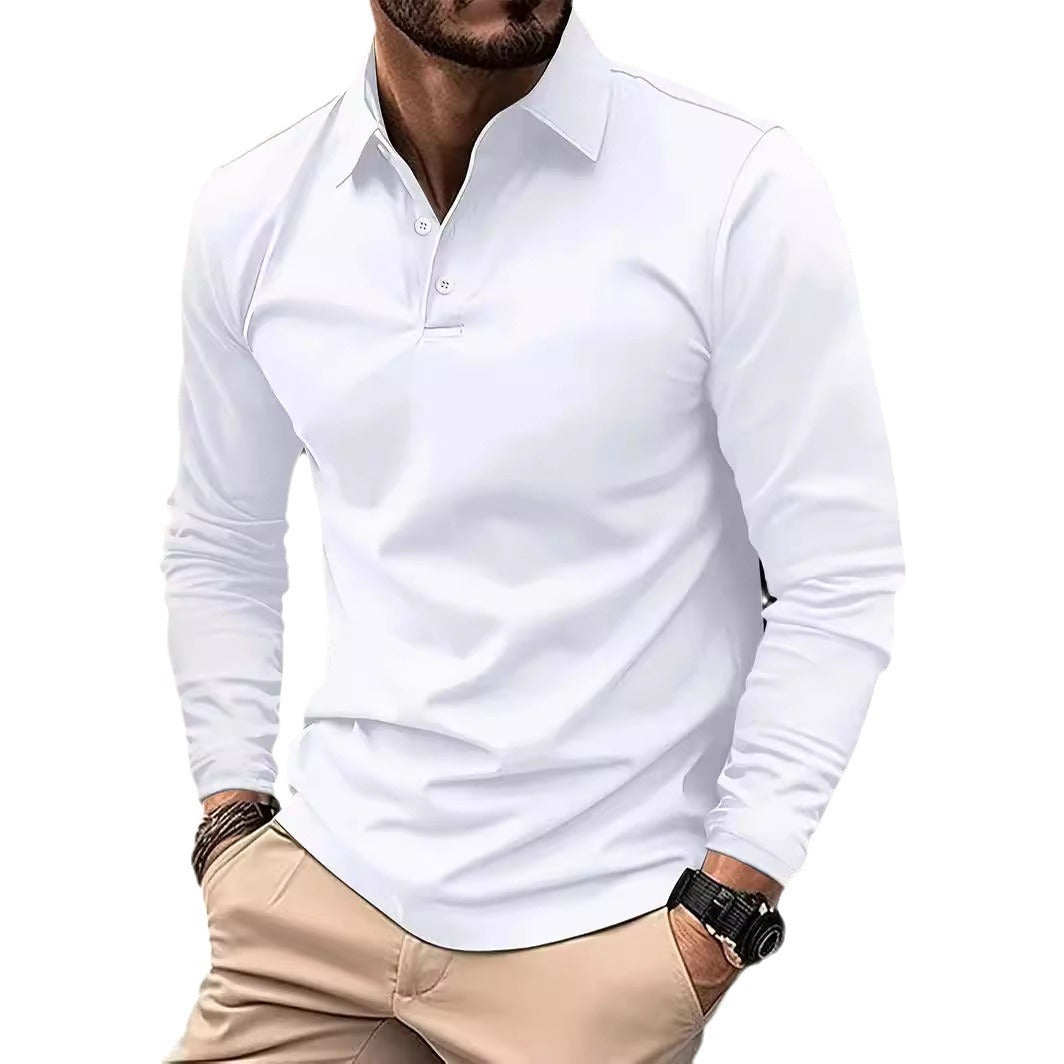 Men’s Long Sleeve Polo Casual Shirt | ZA-Zola