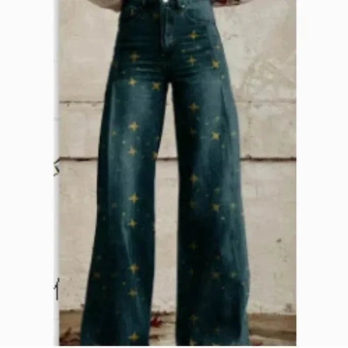 3D Print Bell Bottom Pants – Faux Denim Vibe - ZA-Zola