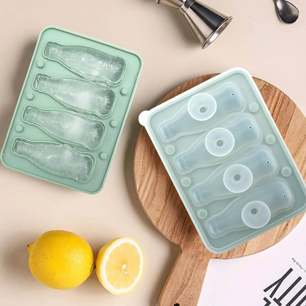 Coke Bottle Ice Mold Tray with Silicone Cover - ZA-Zola