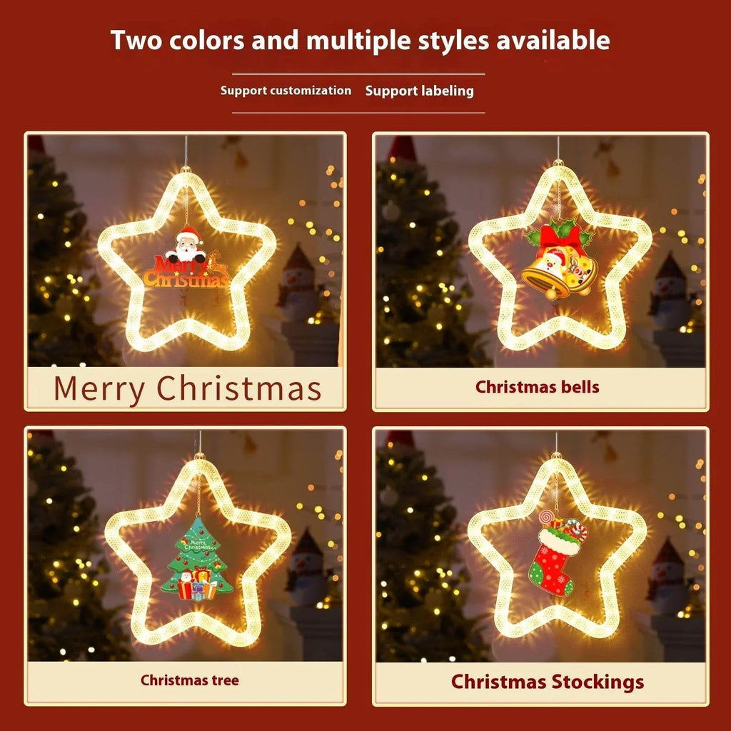 Christmas Pendant Decoration LED Star Light for Window - ZA-Zola