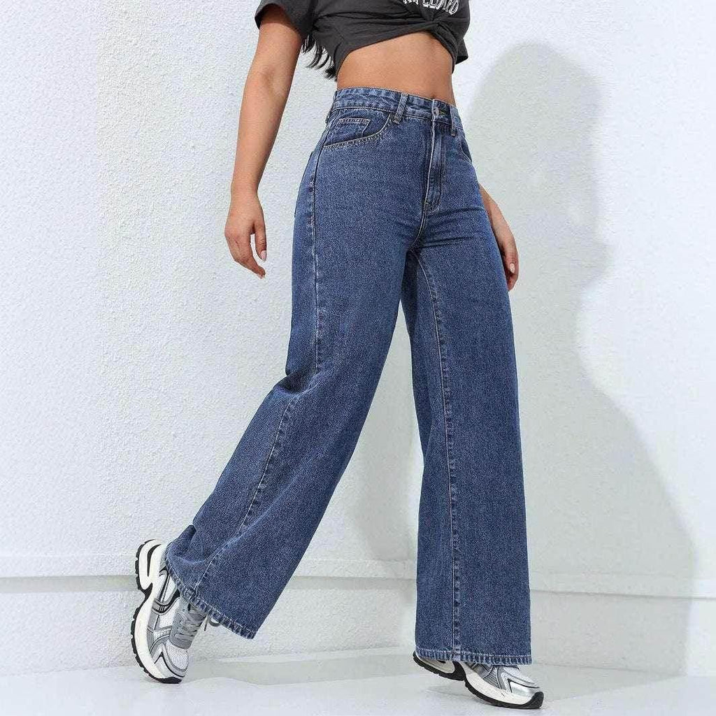 Loose Straight Wide Leg Jeans – Women’s Denim Fit - ZA-Zola