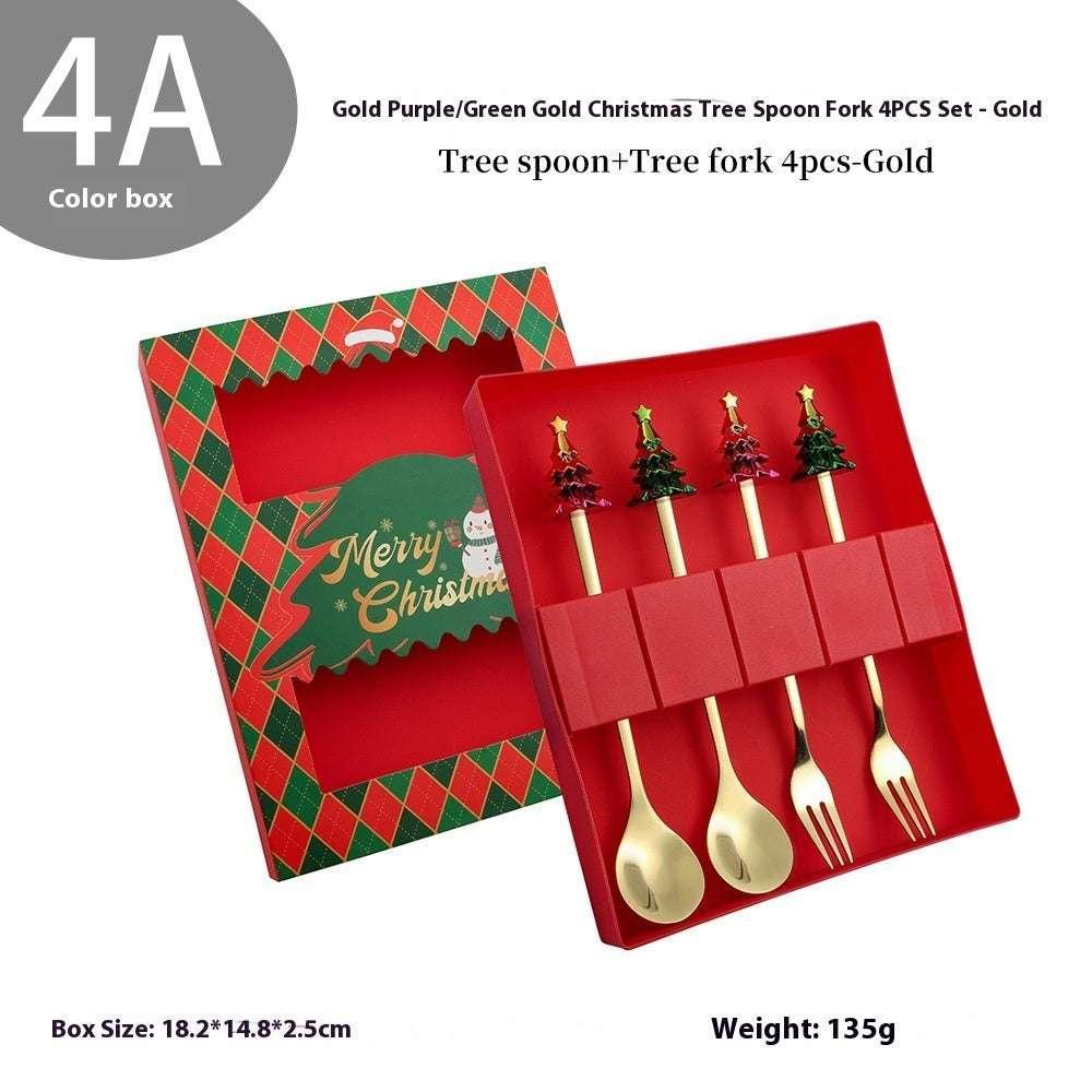 Christmas Cartoon Spoon Set | Cute Stainless Steel Kit - ZA-Zola
