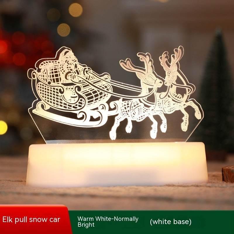 Christmas 3D LED Lamp Acrylic Night Light Kids Gift - ZA-Zola