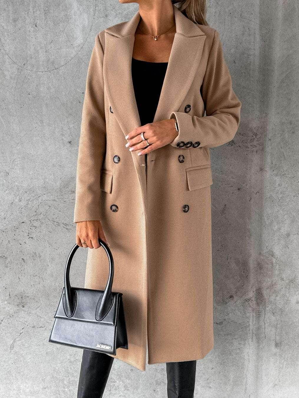 Fashion Casual Woolen Coat for Women - Stylish Outerwear - ZA-Zola