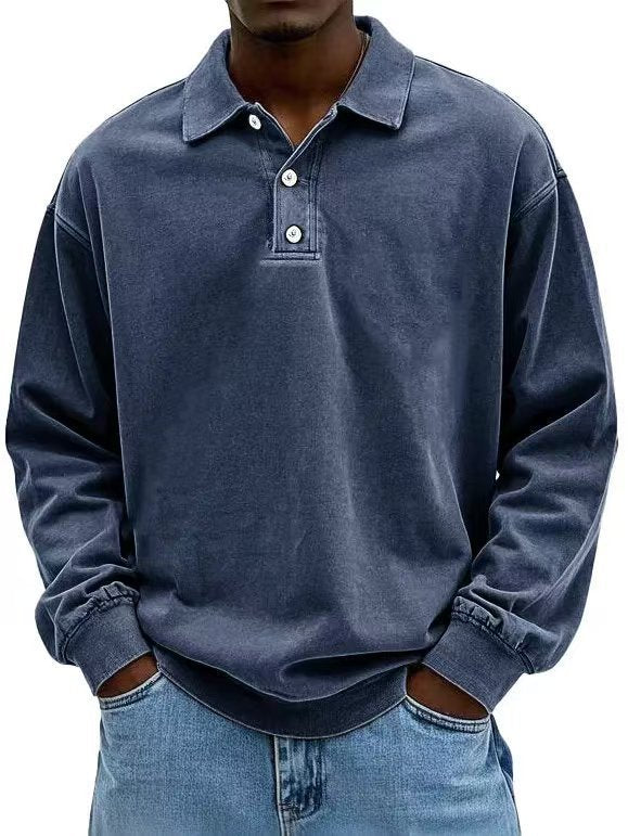 Men's Long Sleeve Polo Shirt | Casual Comfort – ZA-Zola