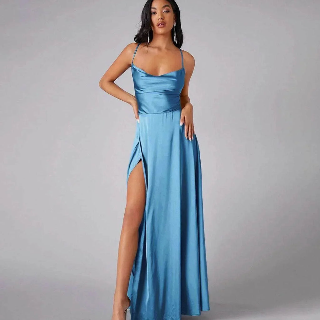 Backless Slim Fit Dress – S-3XL, 14 Colors - ZA-Zola