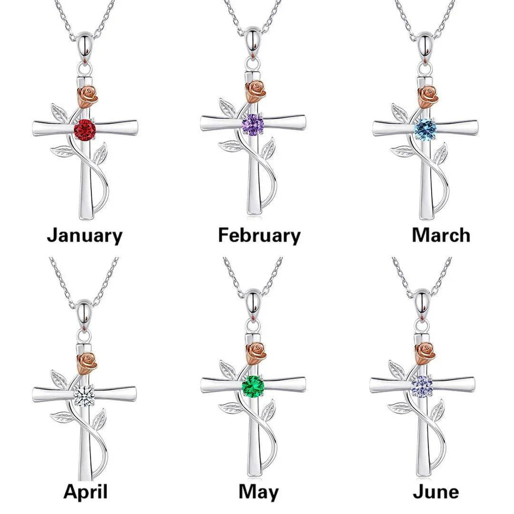 Shop Rose Cross Necklace – Perfect Gift Today! - ZA-Zola
