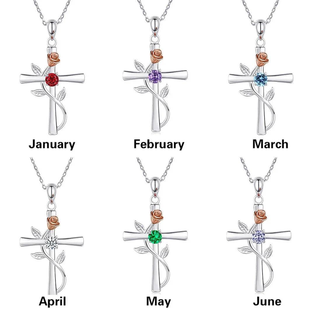Shop Rose Cross Necklace – Perfect Gift Today! - ZA-Zola