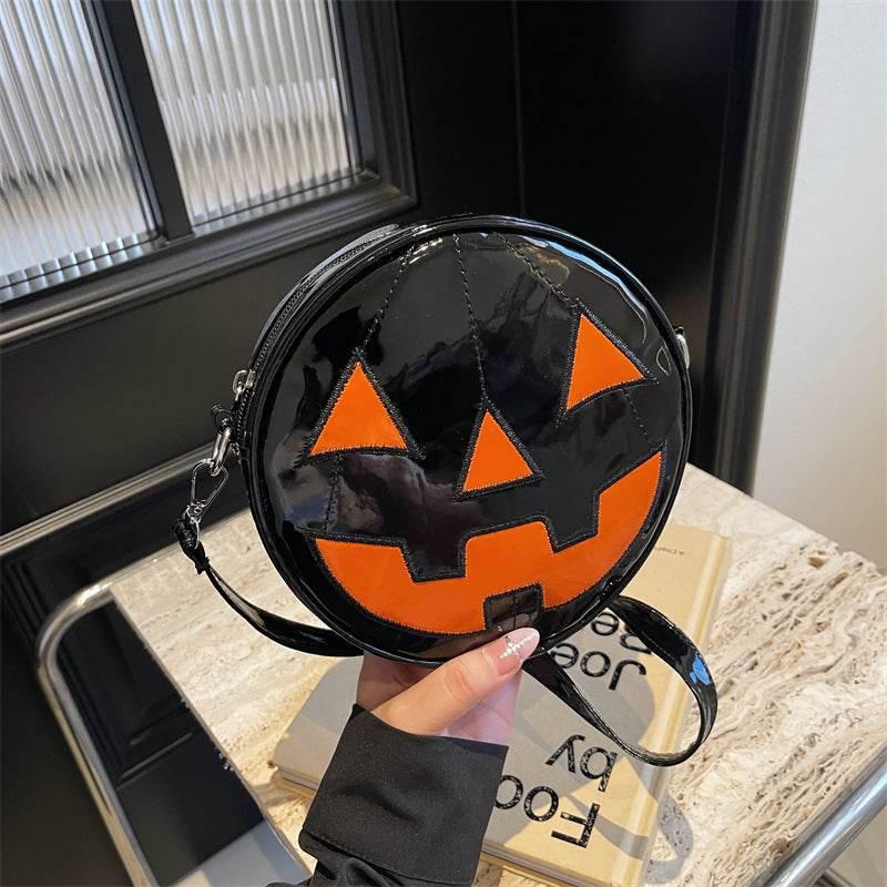 ZA-Zola Halloween Pumpkin Small Round Shoulder Bag - ZA-Zola