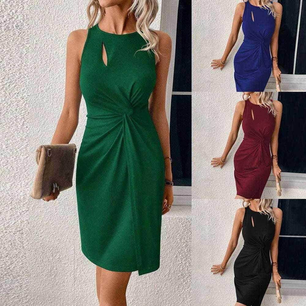 Women's Hollow-Out Slim-Fit Sheath Dress | ZA-Zola - ZA-Zola