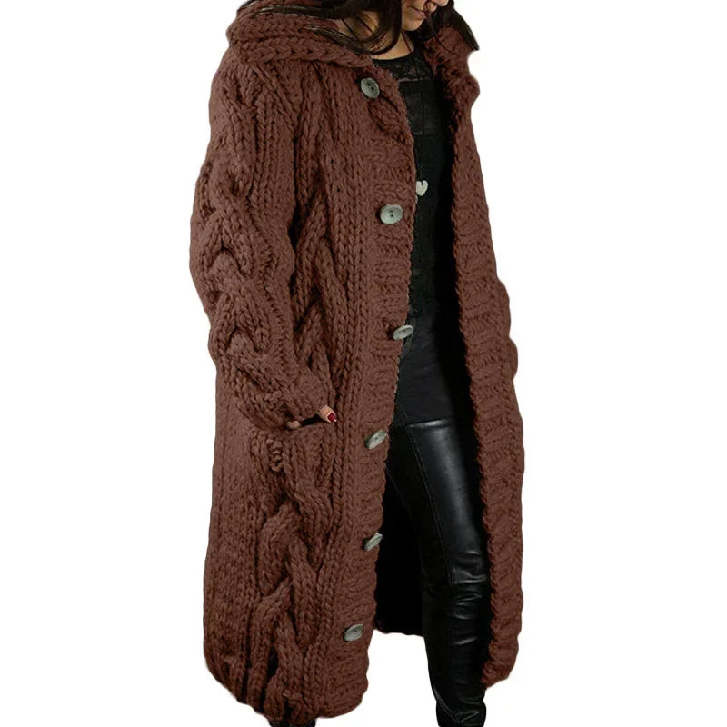 Plus Size Women Cardigan | Long Sweater Coat - ZA-Zola