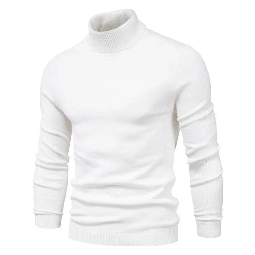 Men's Slim Turtleneck Sweater - Winter Casual Pullover - ZA-Zola