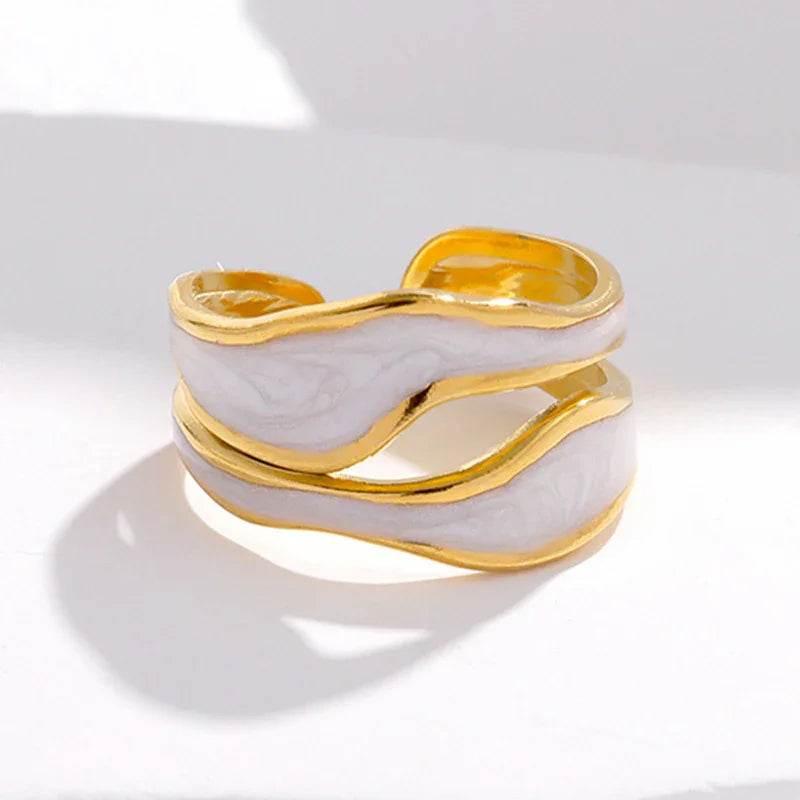Simple Titanium Steel Ring – Adjustable Style - ZA-Zola