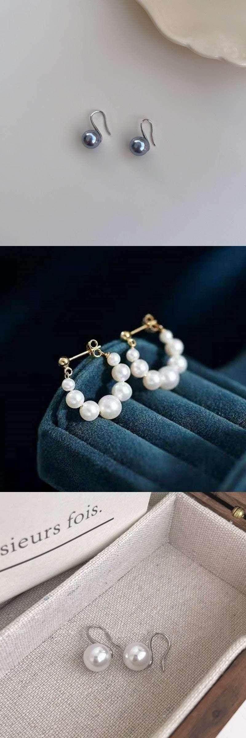 Non-Piercing Pearl Clip Earrings – Korean Style - ZA-Zola