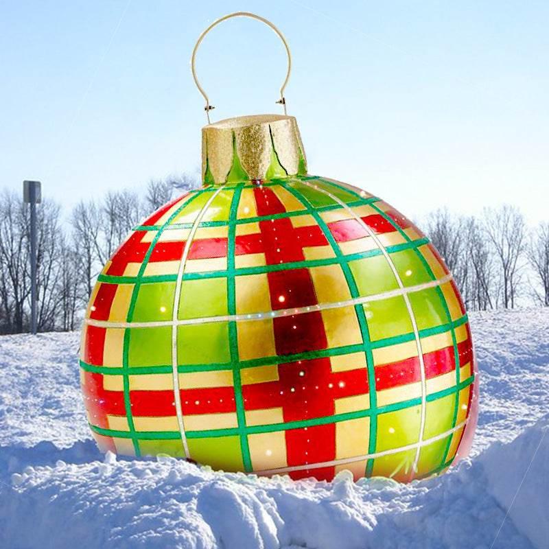 Inflatable Christmas Ornament Ball 60CM Outdoor PVC - ZA-Zola