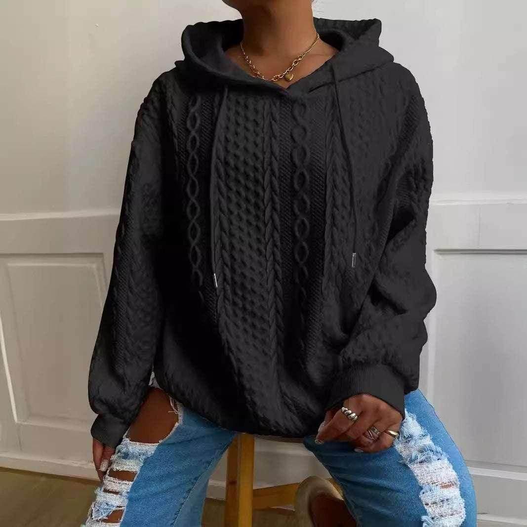 Women's Twist Pocket Hoodie – Casual & Cozy - ZA-Zola