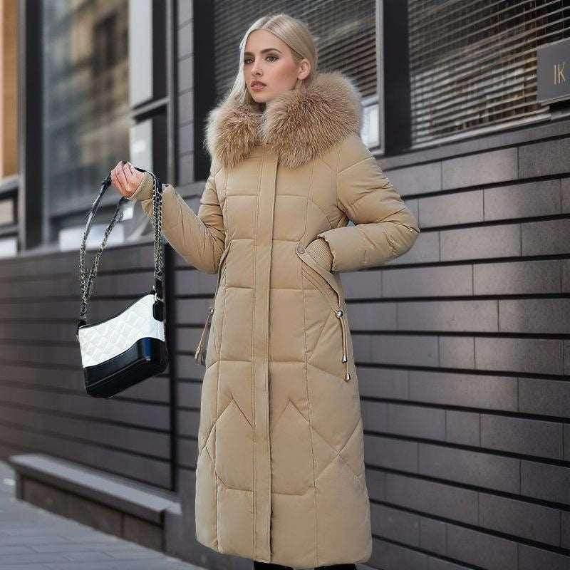 Women's Quilted Jacket with Fur Collar – Buy Now - ZA-Zola