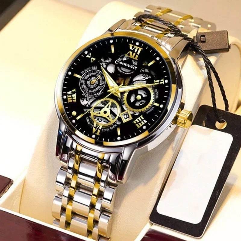 Men’s Waterproof Luminous Calendar Watch – Stylish & Durable - ZA-Zola