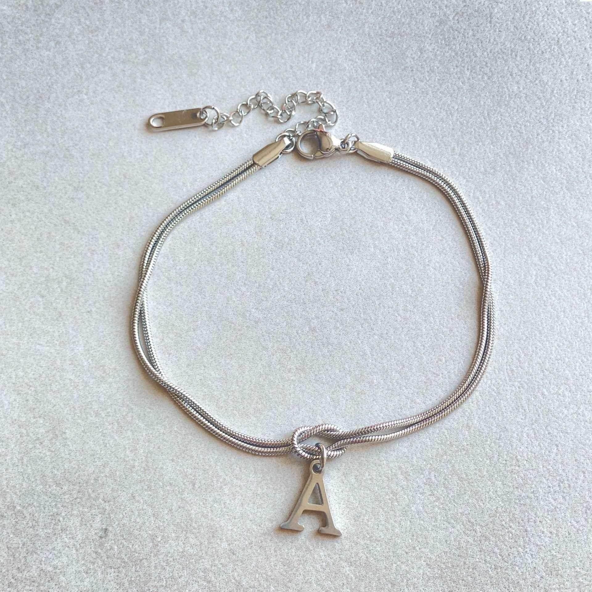 A-Z Love Knot Bracelets | Personalized Jewelry Gift - ZA-Zola