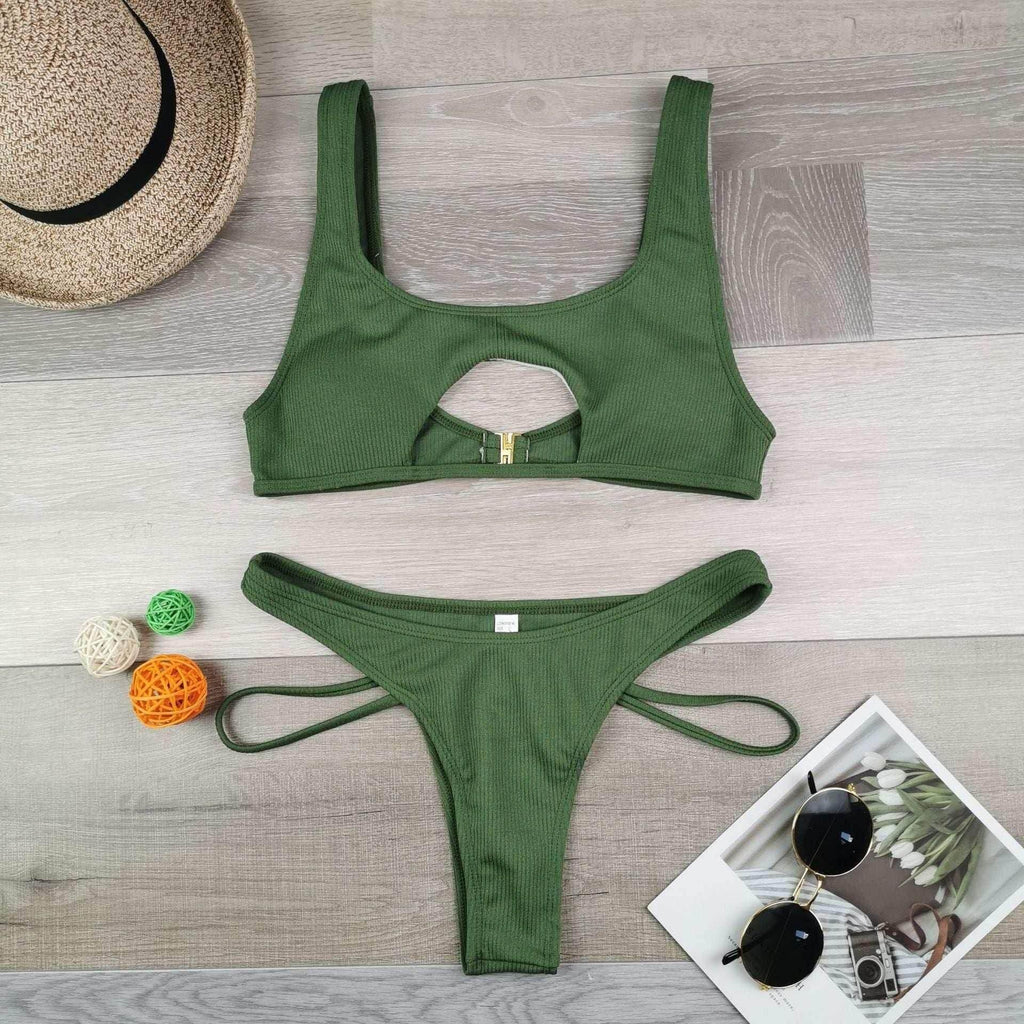 Snake Texture Bikini – Sexy & Durable Swimwear - ZA-Zola